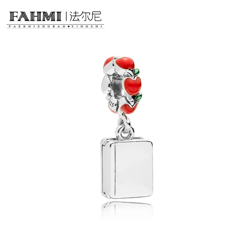 

FAHMI 100% 925 Sterling Silver Lucky 797167ENMX BOOK HANGING CHARM Christmas Women's Gift Original Jewelry Advanced Product