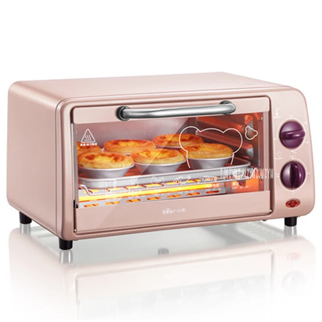Special Offers DKX-A09A1 High Quality 9L Capacity Electric Appliance Pizza Oven Convection Smokehouse Mini Multifunction Oven 800W Power pink  
