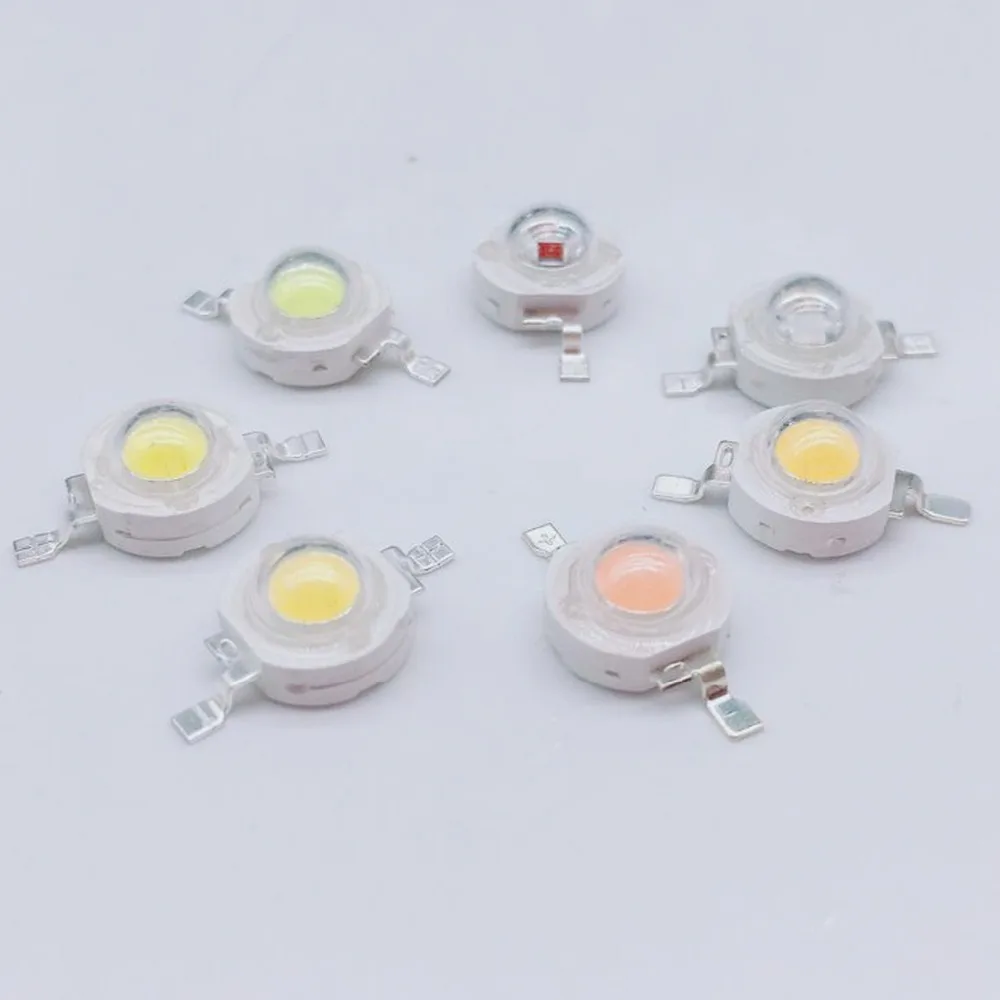 

50PCS/lot LED Chips High Power 1W 3W 5W White Blue Green Yellow Red Amber Cyan Orange 30mil 45mil Lamp Matrix Bulb light NO PCB