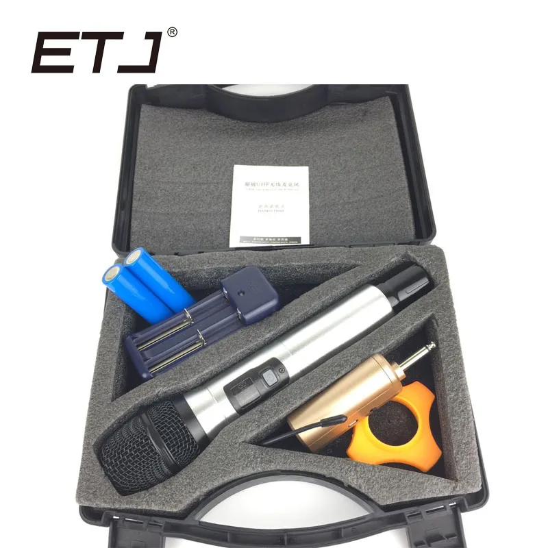 

ETJ Brand Professional UHF Wireless Microphone Dynamic Handheld Karaoke Portable Microphone Q1