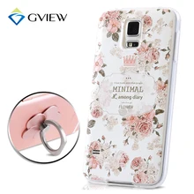Haute Qualité 3D Impression en Relief Doux TPU Cas de Couverture Arrière Pour Samsung Galaxy S5 Sac de Téléphone De Luxe Coque Fundas