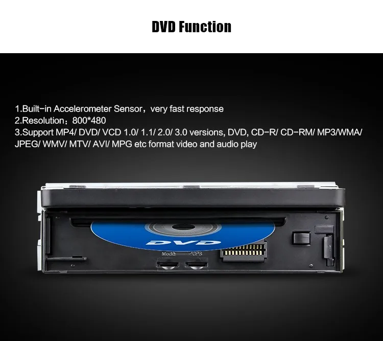 Cheap 7" 1 Din Wince Car DVD Player GPS Navigation Universal In-dash Detachable Front Panel Auto Radio Audio Stereo With Bluetooth map 10