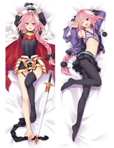 Fate/Grand Апокриф Dakimakura Astolfo девушка тела подушку Чехол Крышка 150 см|Наволочка| |