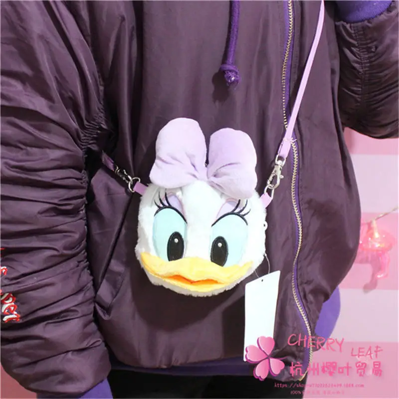 Disney мультфильм Микки Маус Дональд Дак леди милые плюшевые сумочки сумка-мессенджер держатель карты Кошелек для монет женская сумка кукла - Цвет: 4