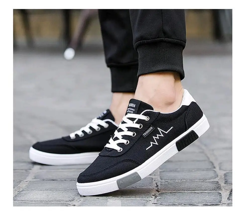 IPCCM 2018 Spring And Autumn New Brand Fashion Canvas Shoes Men's High