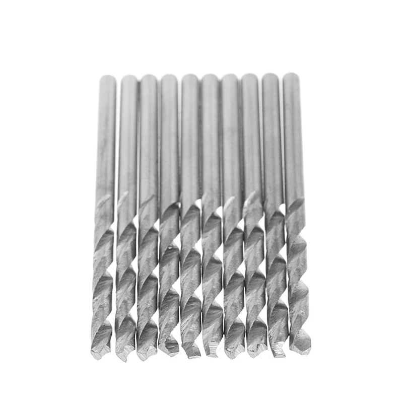

Multifunction 10 Pcs Tiny Micro HSS 3.0mm Straight Shank Twist Drilling Bit