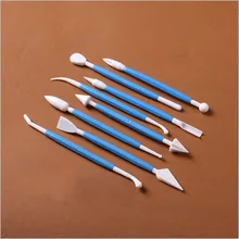 8 шт. Фондант торт украшение цветок Моделирование Ремесло Глины Сахар ремесло режущего инструмента