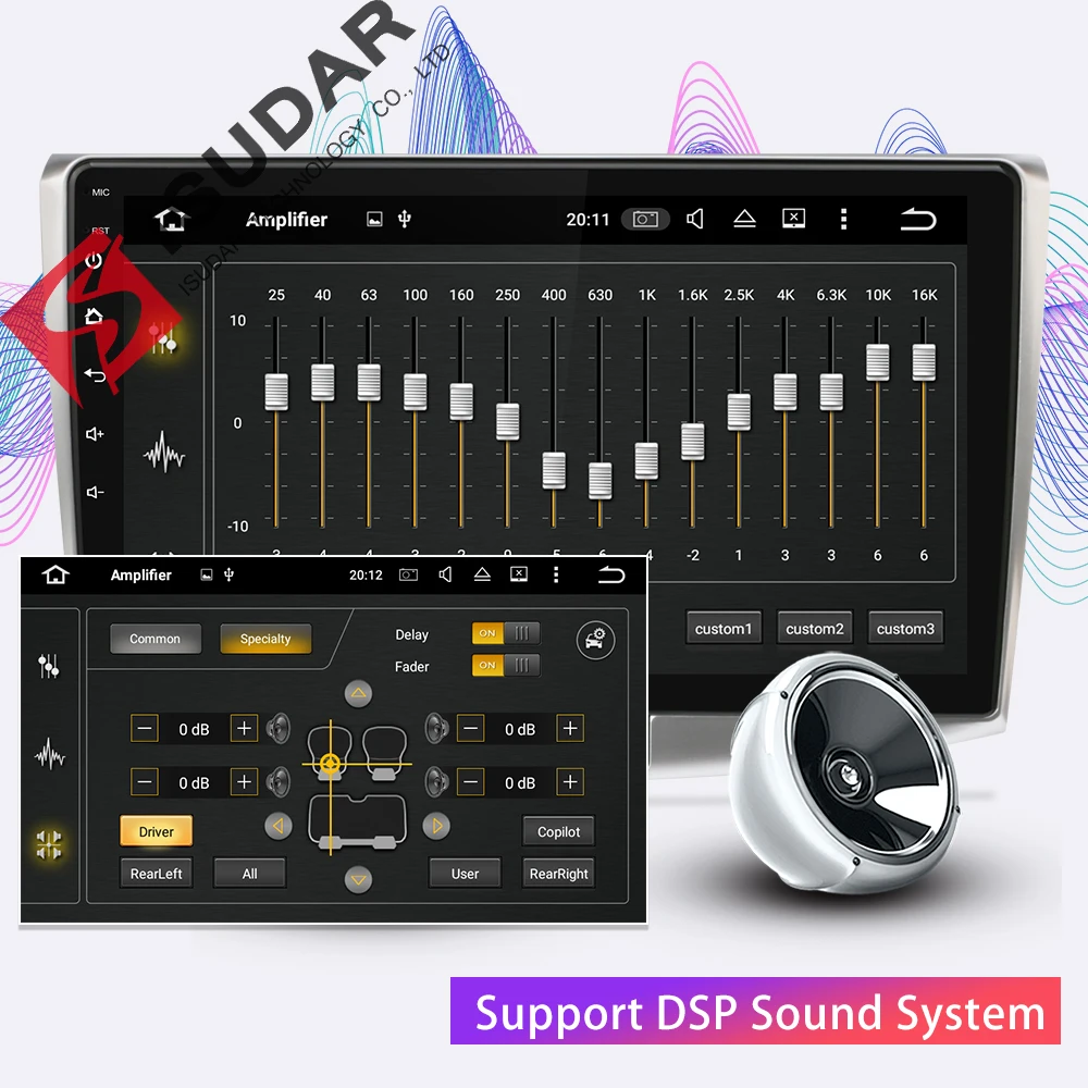 Isudar 2 Din Auto Radio Android 9 For VW/Volkswagen/Magotan/CC/Passat B6 B7 CANBUS Car Multimedia V