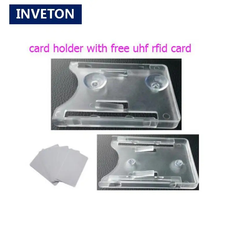 

tag sample PVC card holder for IC/ID card uhf rfid windshield card tag + free 3PCS plastics rfid card for car parking