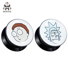 KUBOOZ ювелирные изделия для пирсинга, акриловые беруши, расширитель для туннелей, изображение логотипа, винтовые серьги, Растяжитель, модные ювелирные изделия