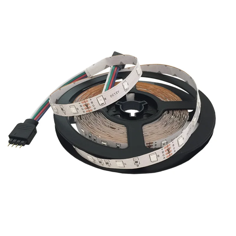 SMD 3528 RGB color LED Strip DC12V 300LEDs IP20 Non-waterproof flexible neon light 60pcs/m 5m/lot ruban led tape for decoration | Освещение