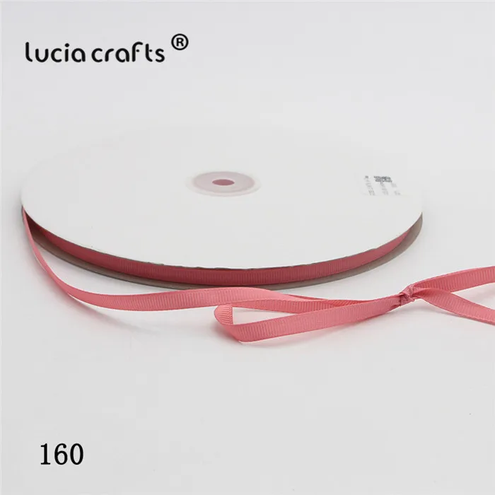 Lucia Crafts 100y 6 мм многоцветные корсажные ленты бант поделки Сделай Сам шитье ручной работы упаковочные материалы аксессуары 040054279 - Цвет: 160 Bean powder