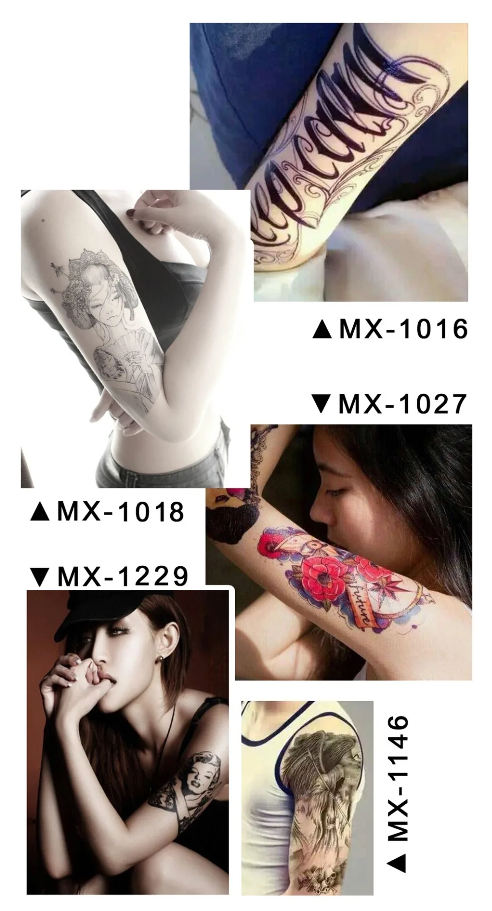 58 стиль черный Треугольники цветок временная татуировка лето татуировки наклейки Для женщин человек водостойкое тату для девочек Декорации для тела, рук