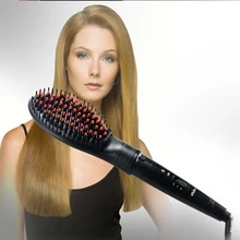 Электрический Выпрямитель для волос щетка для волос для укладки выпрямитель для волос автоматический массажер выпрямители просто FastHair Утюг