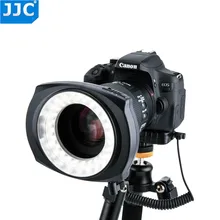 JJC фото макро кольцевой светильник камера светодиодный вспышка влево/вправо половина всего видео Speedlite для NIKON/CANON/SONY/PENTEX/Olympus