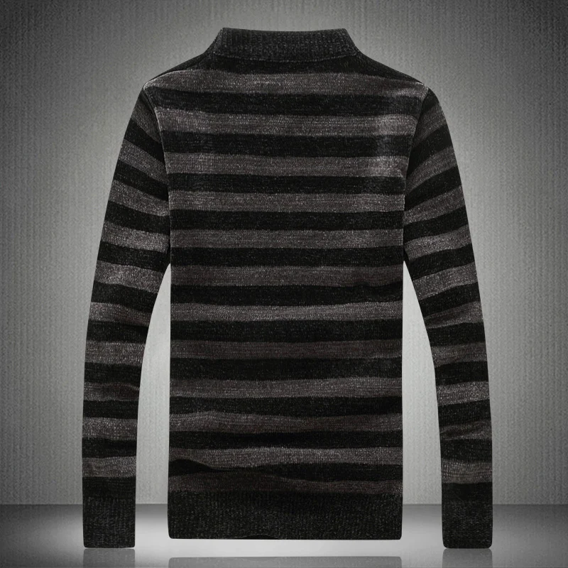 Batmo Новое поступление осенний высококачественный полосатый повседневный мужской свитер, мужские темно-серые свитера 686
