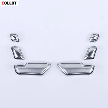 

6pcs Car-Styling Door Seat Adjust Switch Button Cover Trim Sticker For Mercedes Benz E Class GLK ML GL CLS SLK W212 Accessories