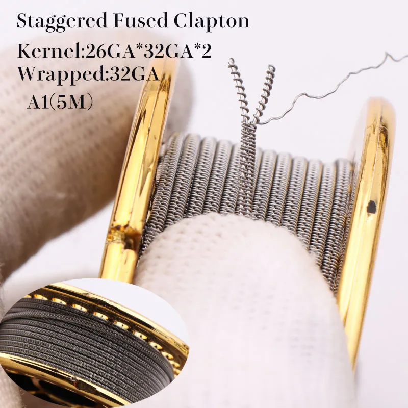 XFKM 5 м/рулон A1 Сплавленный Clapton juggernaut для RDA RBA перестраиваемый распылитель
