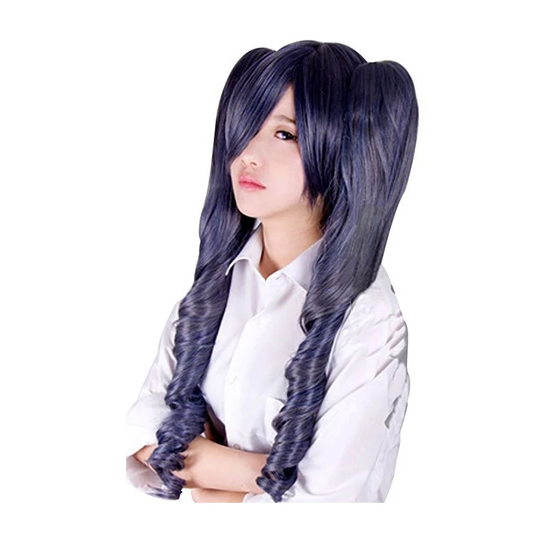 

Black Butler Kuroshitsuji Ciel Phantomhive Blue Grey Mix Synthetic Hair Cosplay Wigs With Chip Removable Ponytails