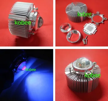 

100W 395nm UV LED purple light High Power LED Light + Lens Reflector + Heatsink Cooler+100W Driver For Plant Grow Light Aquarium