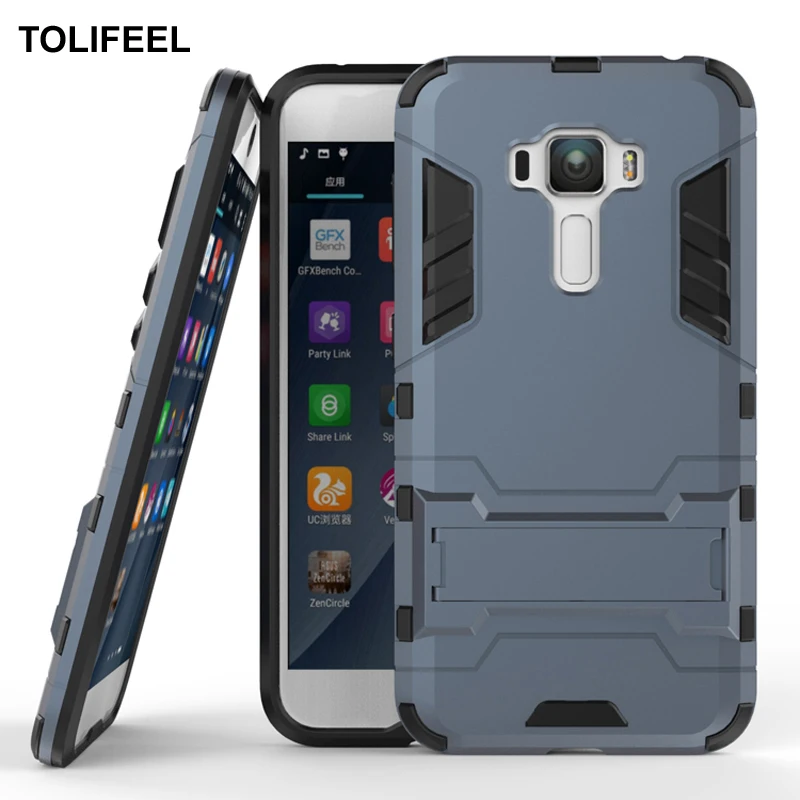 

TOLIFEEL For Asus Zenfone 3 ZE520KL ZE552KL Case Soft Silicone Cover Anti-Knock Plastic Robot Armor Slim Phone Back Case Coque