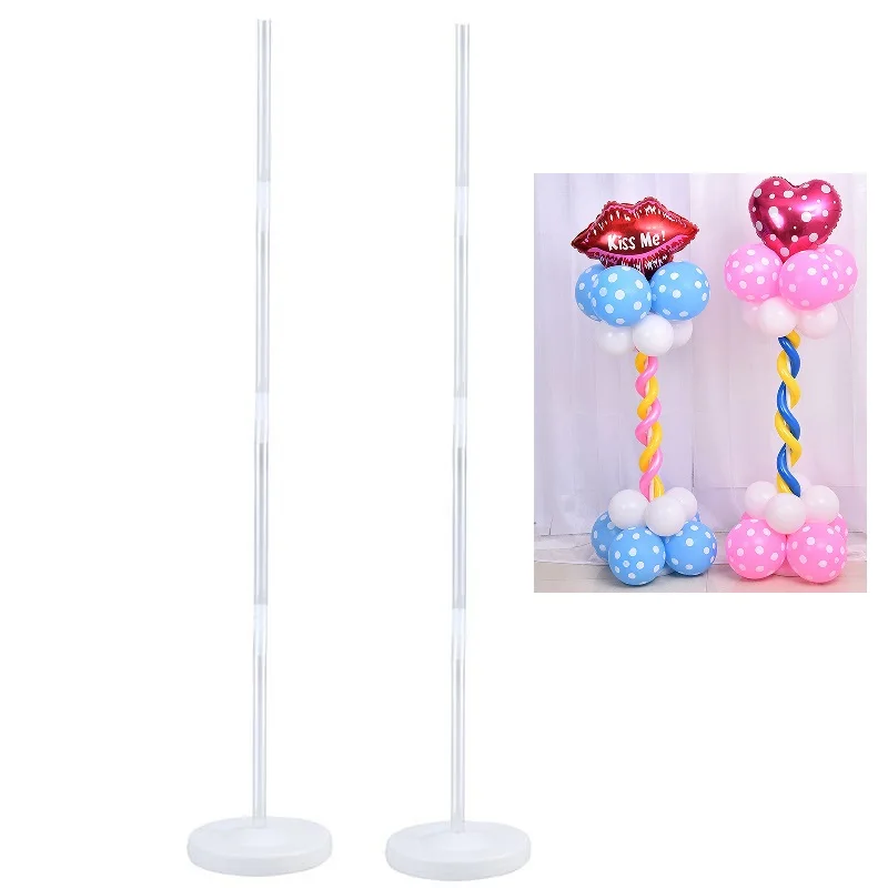 

Balloon Column Stand Kits Stand with Frame Base and Pole for Wedding Birthday Festival Party Decoration