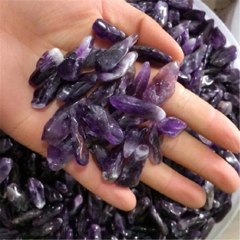 100 г фиолетовый фэн-шуй, прозрачные полированные лечебные палочки, образец натуральных камней и минералов, кварцевые кристаллы, домашний декор, Прямая поставка