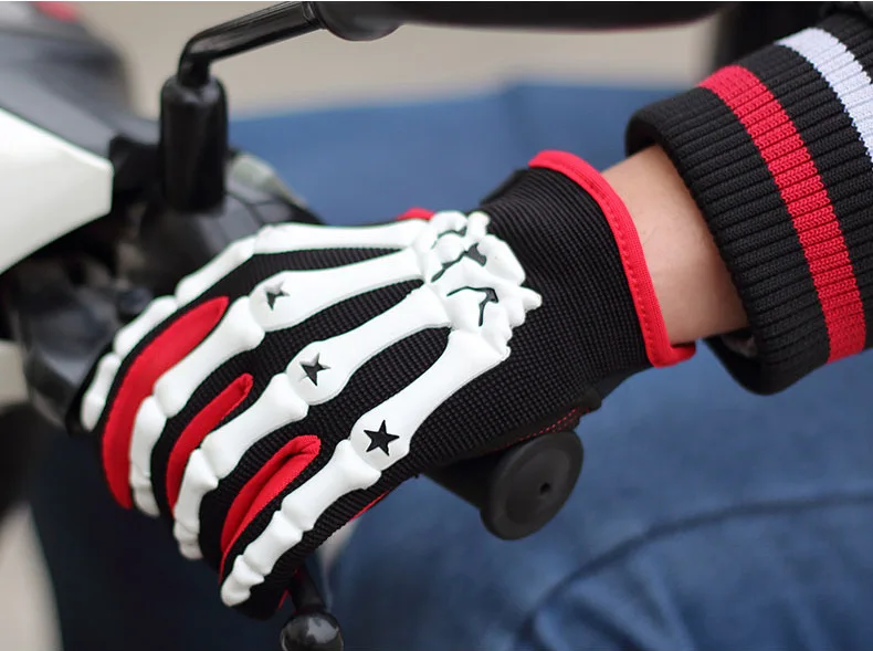 Горячая Pro-байкер мотоцикл Перчатки Luva motoqueiro Guantes мото motocicleta Luvas де Moto Велоспорт Мотокросс Перчатки Ганц - Цвет: Красный