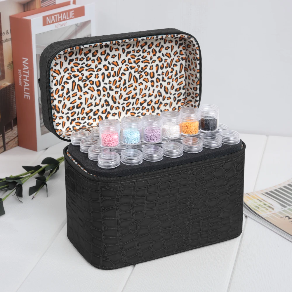 

Diamond Storage Box Diamond Embroidery Rhinestones Painting Accessory Jewelry Beads Nail Art Organizer Carry Case 84 Slots