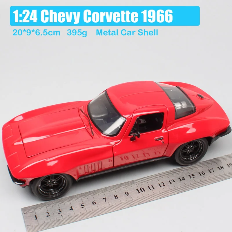 Детский 1:24 Jada the letty CHEVY Corvette 1966 Chevrolet Diecasts тачки Модель Масштаб Авто Игрушечная машина эскизы игра автомобиль сувенир