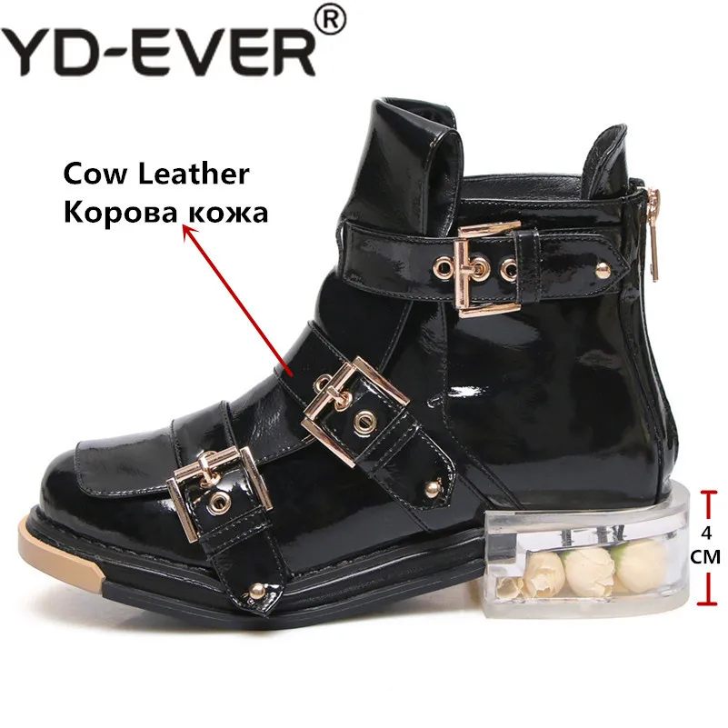 Yd Beige negro Hebillas Invierno E Mujeres Zapatos Tobillo Fiesta Botas Tacones Motocicleta ever Mujer Punk Gruesos De Nueva Otoño rTUnPrq