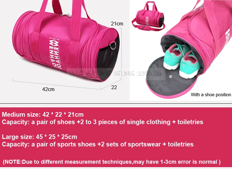 Gym Bag, Duffel Bag, Sports Gym Bag for Women and Men with Shoe Compartment