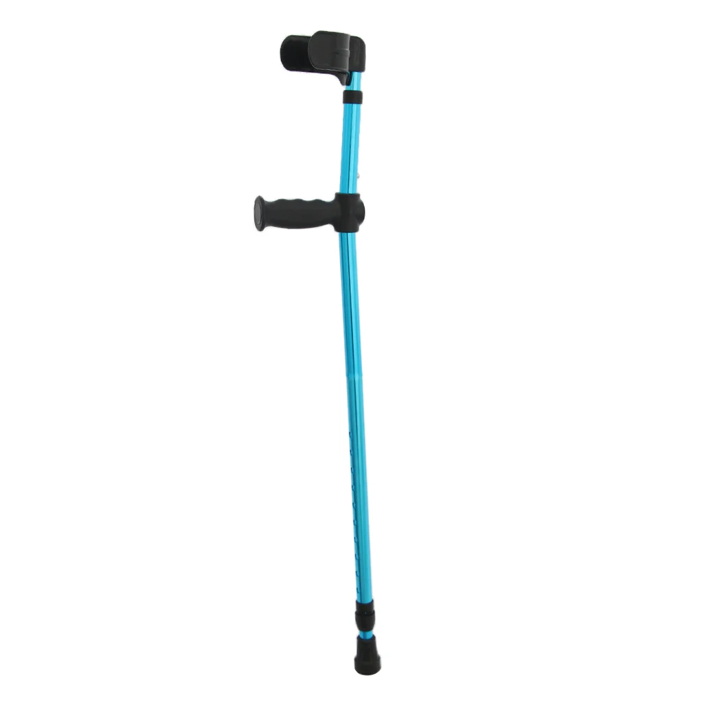 Elderly Handicapped Disabled Adults Foldable Walking Forearm Crutches Stick Support Legs After Injury or Surgery