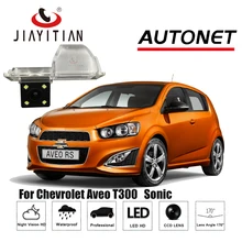 T300 JiaYiTian câmara de visão traseira Para Chevrolet Aveo/Sonic CCD/Night Vision/Backup Da Câmera/Câmera Reversa placa de licença da câmara