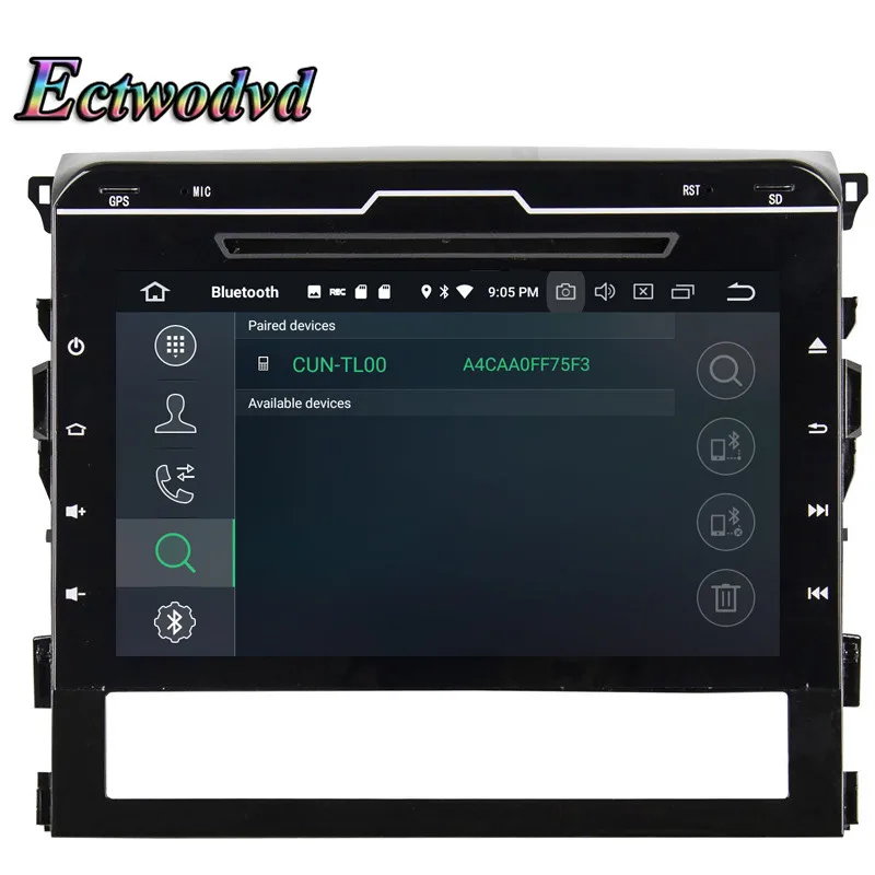 Perfect Ectwodvd Octa Core 4G RAM 64G ROM Android 9.0 Car Multimedia DVD Player GPS HeadUnit for Toyota Land Cruiser 2016 2017 2018- 10