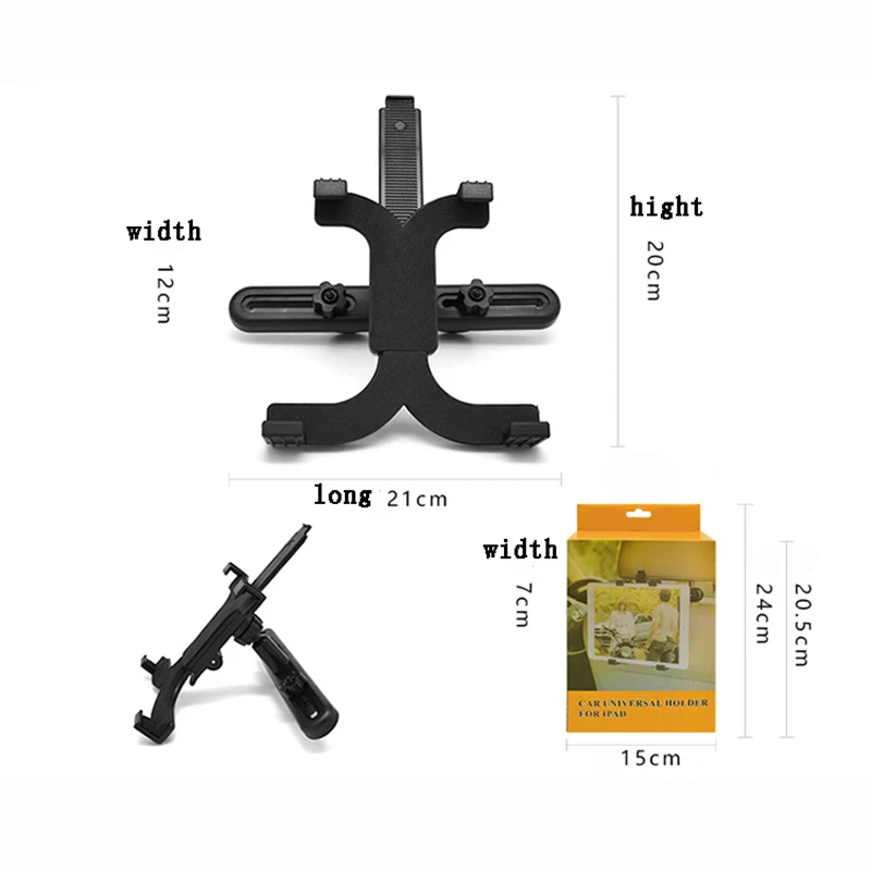 Tablet Stand Mount Holder 360 Rotation Adjustable Bracket Car Back Seat Headrest Seat Navigation Bracket Support for iPad iPhone (2)