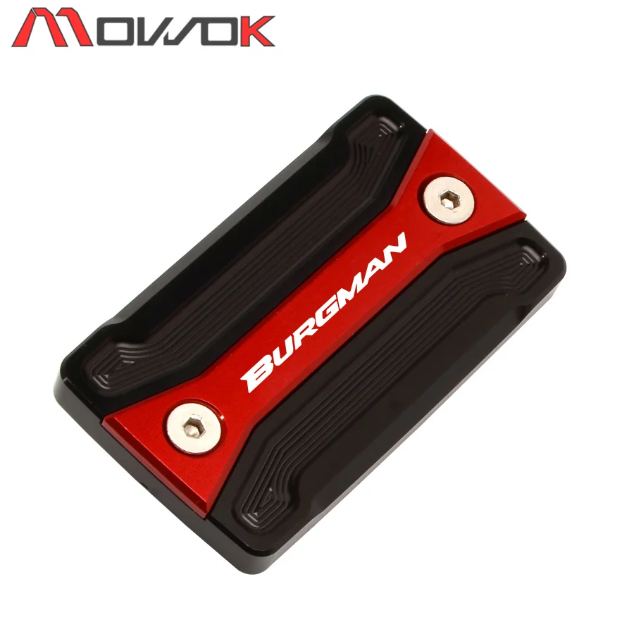 

Motorcycle Aluminum Front Brake Fluid Reservoir Cover Cap For SUZUKI AN 650 Burgman 2004-2014 2015 2016 2017 2018