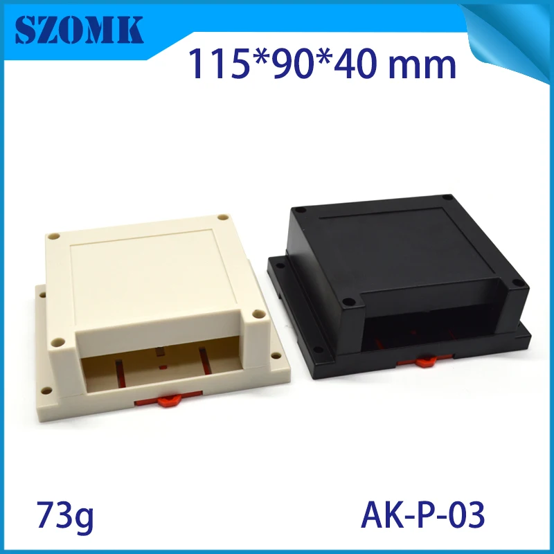 

1 piece terminal enclosures terminal block enclosures abs din rail electrical housing for PCB board design SZOMK connectors box