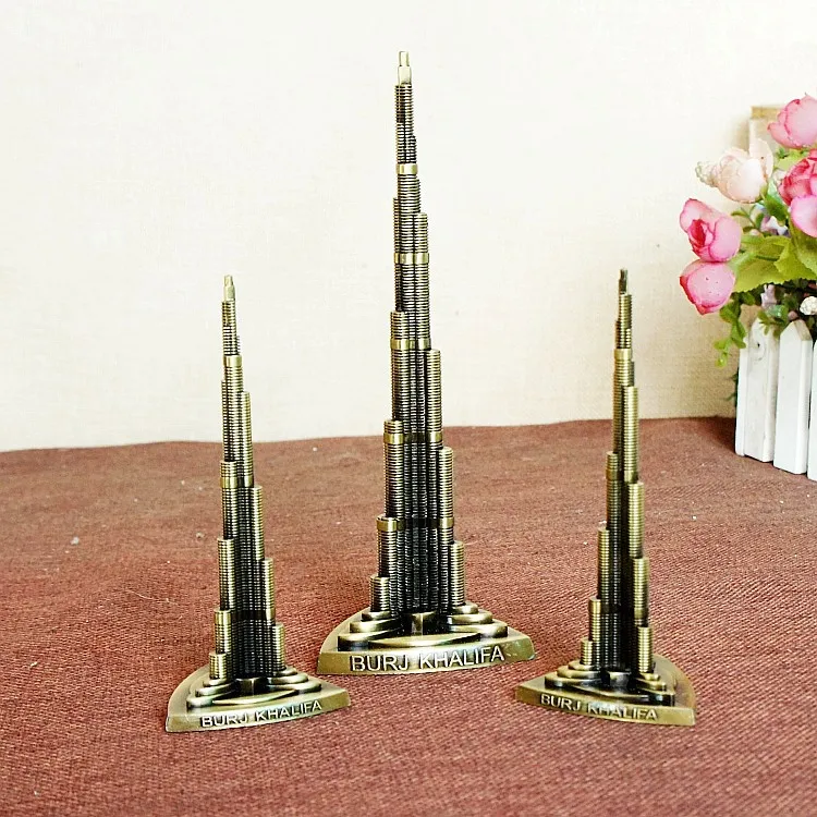 Burj Khalifa Tower(Dubai Tower) model electroplating desktop home