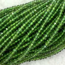 Натуральный зеленый Апатит Staffelite Rondelle ручной Ограненный свободные маленькие бусины DIY ожерелья или браслеты 04117