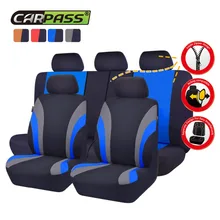 Car-pass Car Seat Covers Mesh Fabric Full Seats Luxury Universal Fit Most Car Seat Covers Car Accessories For Toyota BMW Nissan car wind universal automobiles seat covers car seat covers for seats toyota ford focus mazda vw polo golf suzuki car accessories