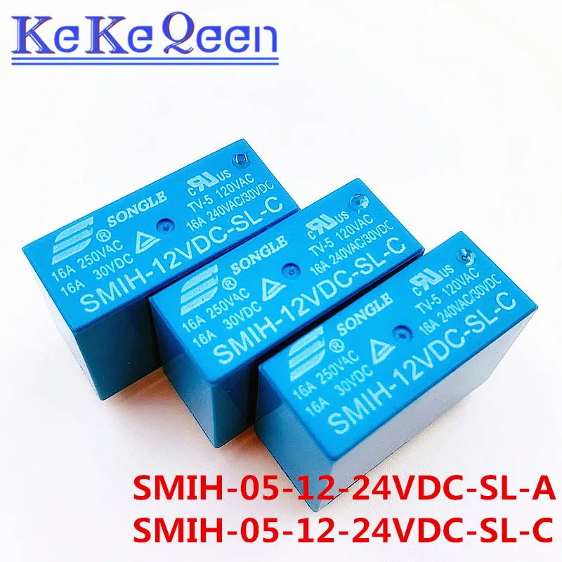 10 шт. SMIH-05VDC-SL-C SMIH-12VDC-SL-C SMIH-24VDC-SL-C 05 12 24 В реле 16A 250 В 8pin группа нормально открытый и