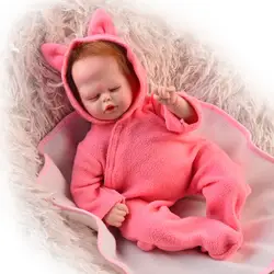 Уникальное поступление 17 ''дюймовый 43 см реалистичные Reborn Baby Doll мягкий силиконовый Reborn Little Babies игрушка для малыша Кролик Подарки на день