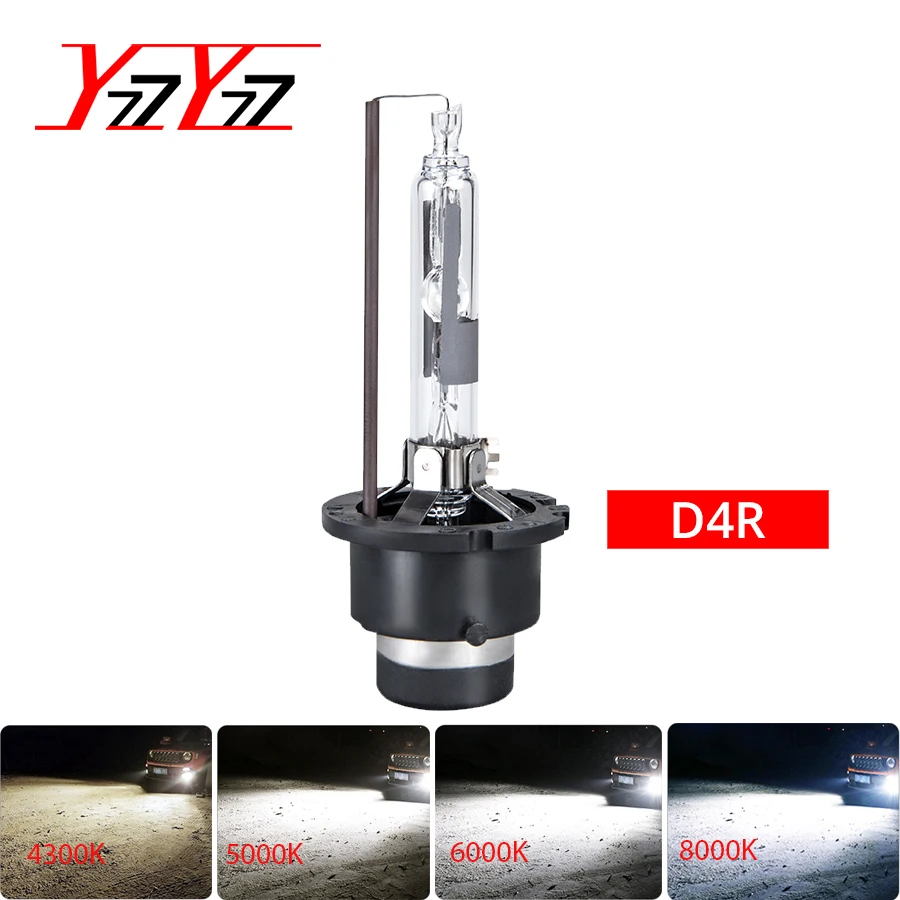 

YzzYzz 1 Pair 35W D4R Xenon Headlight Bulbs 4300K 5000K 6000K 8000K HID Xenon Lamps Replacement D4R Xenon HID Lights 66450 46406