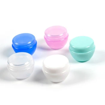 

5PCs 20g Empty Cosmetic Jar Pot Eyeshadow Makeup Face Cream Lotion Container 33 x 48mm Leafproof Portable Travel Pot