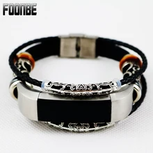 Foonbe сменный кожаный браслет ремешок Браслет Для Fitbit Alta HR Ремешки для наручных часов