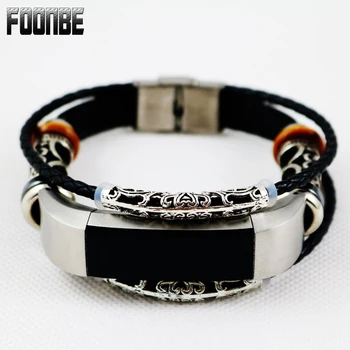 

Original Foonbe Replacement Leather Wristband Band Strap Bracelet For Fitbit Alta HR Watchbands Correas de reloj bandje