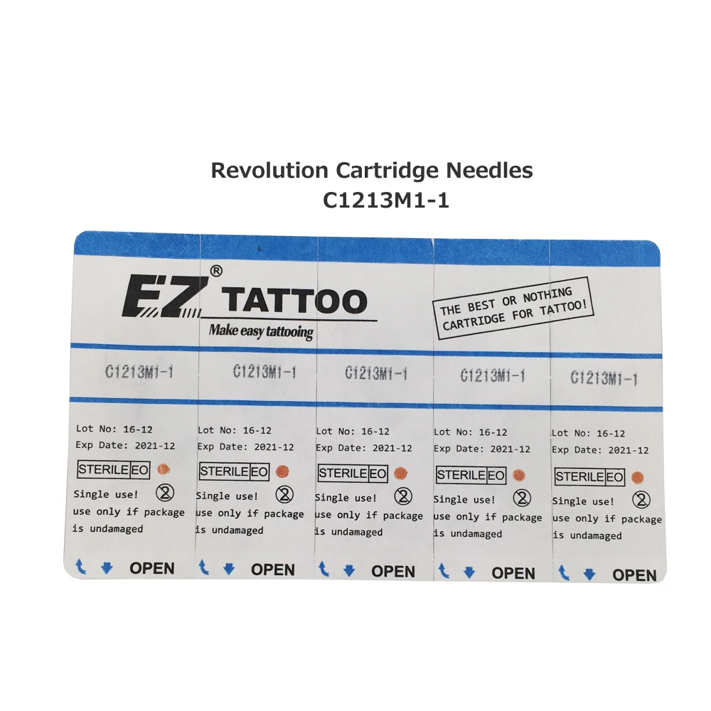 Máquinas de Tatuagem Revolution Cartucho Agulhas 12 Magnum Longo Atarraxamento Fornecer 20 Pces Caixa Rc1213m1-1 ez 2 High Quality Beleza e saúde