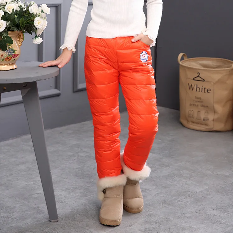 

New Winter Baby Boys Girls Pants Warm Down Cotton Pants Kids Trousers Thick Casual Unisex Children Clothing Kids Baby Leggings