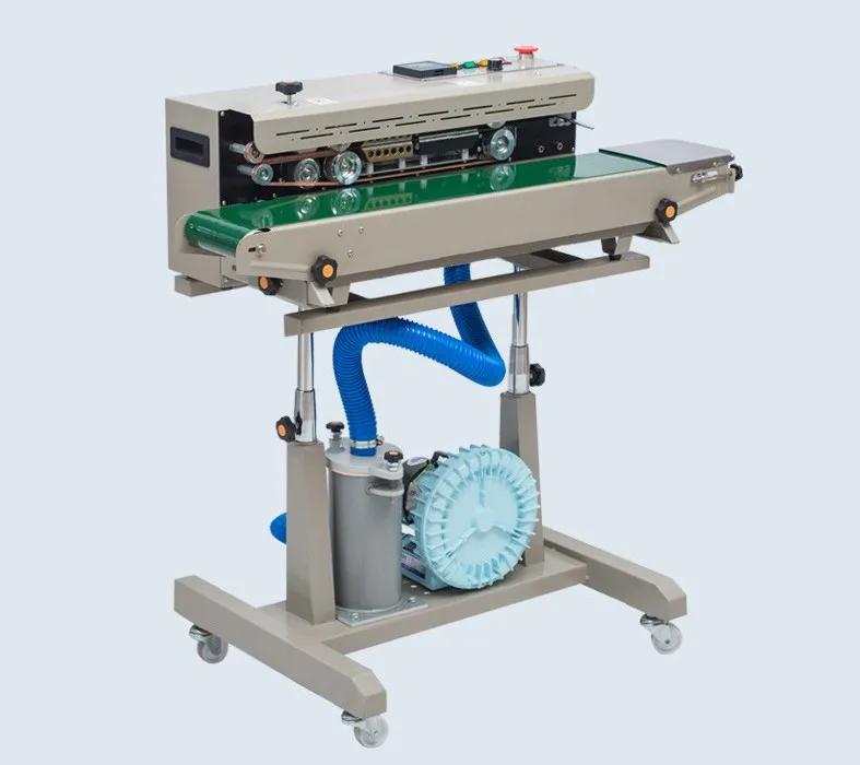 

Food Bags continuous sealing machine automatic plastic film packag machine Additional equipment printing date can